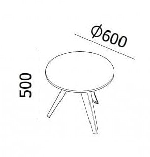 Sauve Harrier Fold Coffee Table - Ergometric