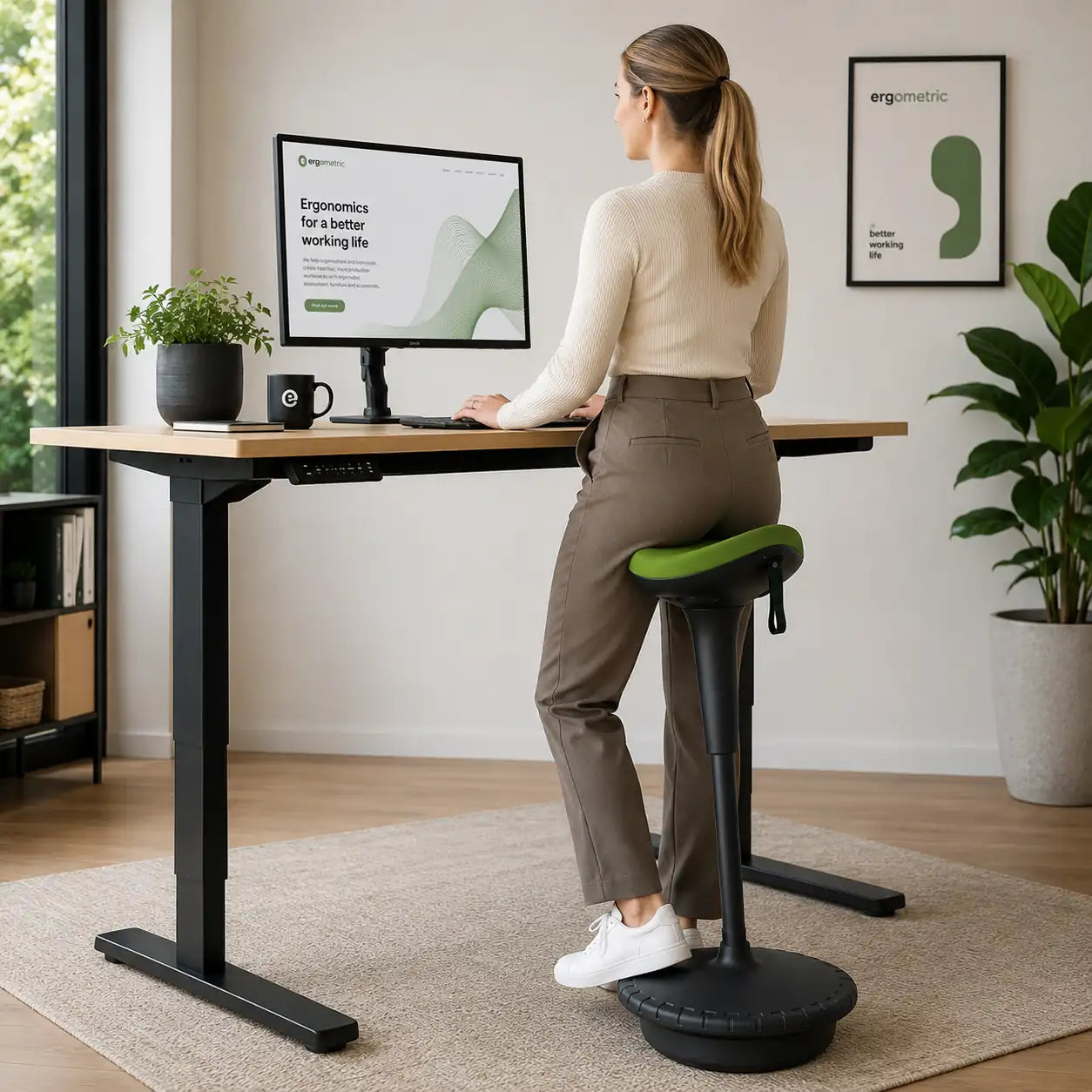 Life Ergonomic Wobble Stool - Active Sitting - Ergometric