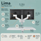 Lima Dual Monitor Arm