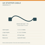 Metalicon cable dimensions