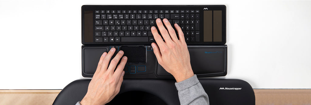 Mousetrapper Armrest detail and workstation view