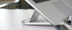 Mousetrapper Laptop Stand detail and workstation view