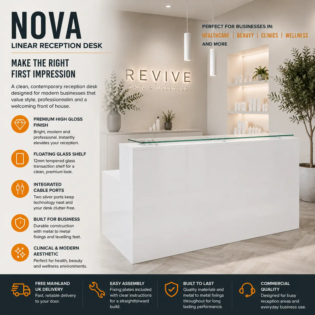 Nova Linear Reception Desk