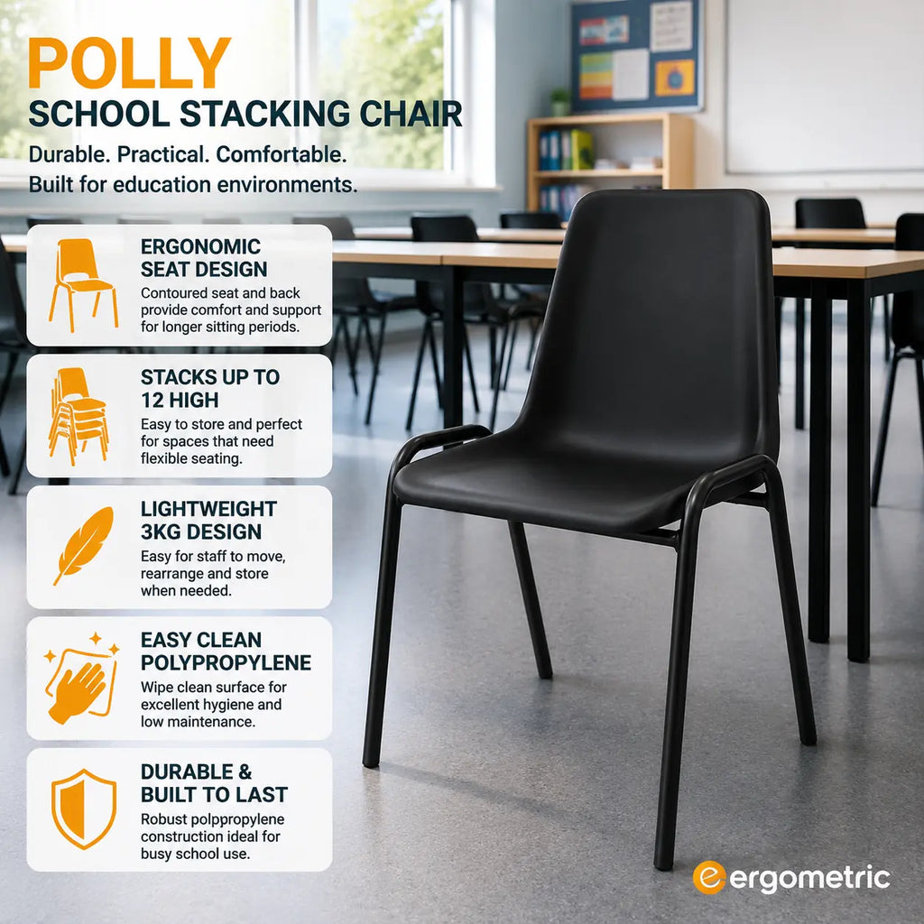 Polly School Stacking Chair – 30 Chair Bundle