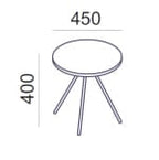 Sauve Round 3 Leg Coffee Table - Ergometric