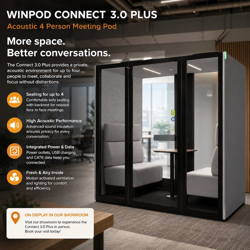 Winpod Connect 3.0 Plus Acoustic 4 Person Meeting Pod