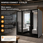 Winpod Connect 3.0 Plus Acoustic 4 Person Meeting Pod